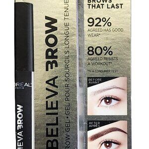 L'Oreal Paris Unbelieva-Brow Longwear Waterproof Tinted Brow Gel, Black